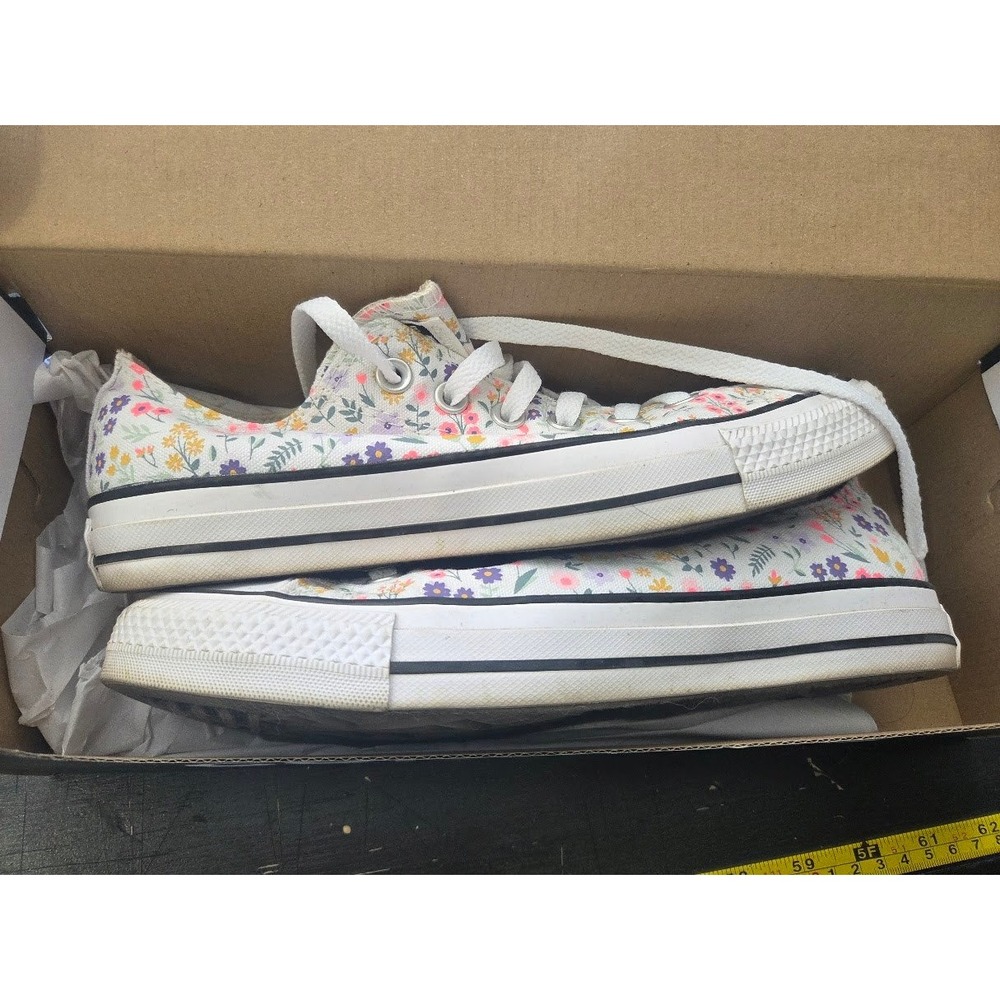 Converse Chuck Taylor All Star Low Floral Print Sneakers Womens 8 Mens 6 A05345F - Picture 4 of 4